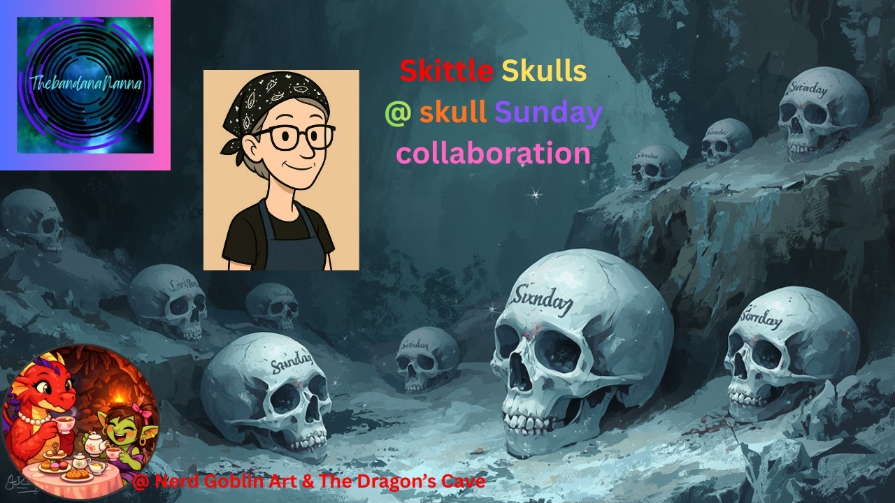 #30 Skittle Skull Sunday in collaboration with @Nerd Goblin Art & The Dragon's cave