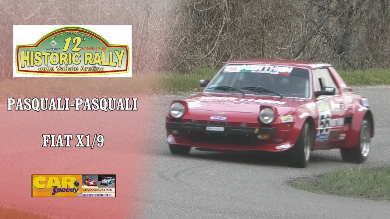 Historic Rally Vallate Aretine 2022 | Pasquali-Pasquali | Fiat X1/9