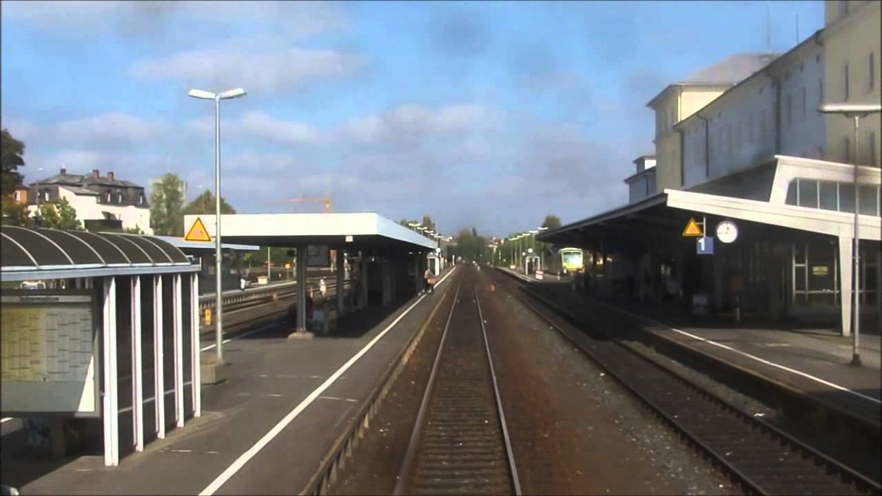REARWIEV / Mittfahrt : Bahnstrecke Hof - Weiden - Schwandorf - Regenesburg [ 10.2014 ]