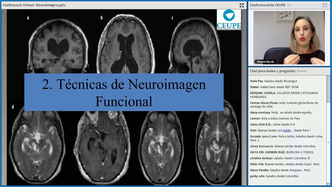 CEUPE Neuroimagen Técnicas de estudio y análisis del cerebro