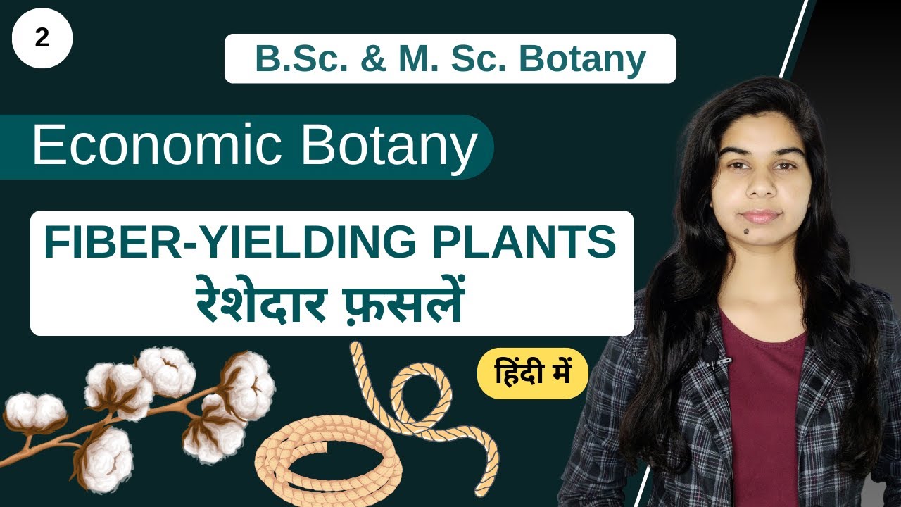 Economic Botany || FIBER-YIELDING PLANTS || रेशेदार फ़सलें || हिंदी में || Botany