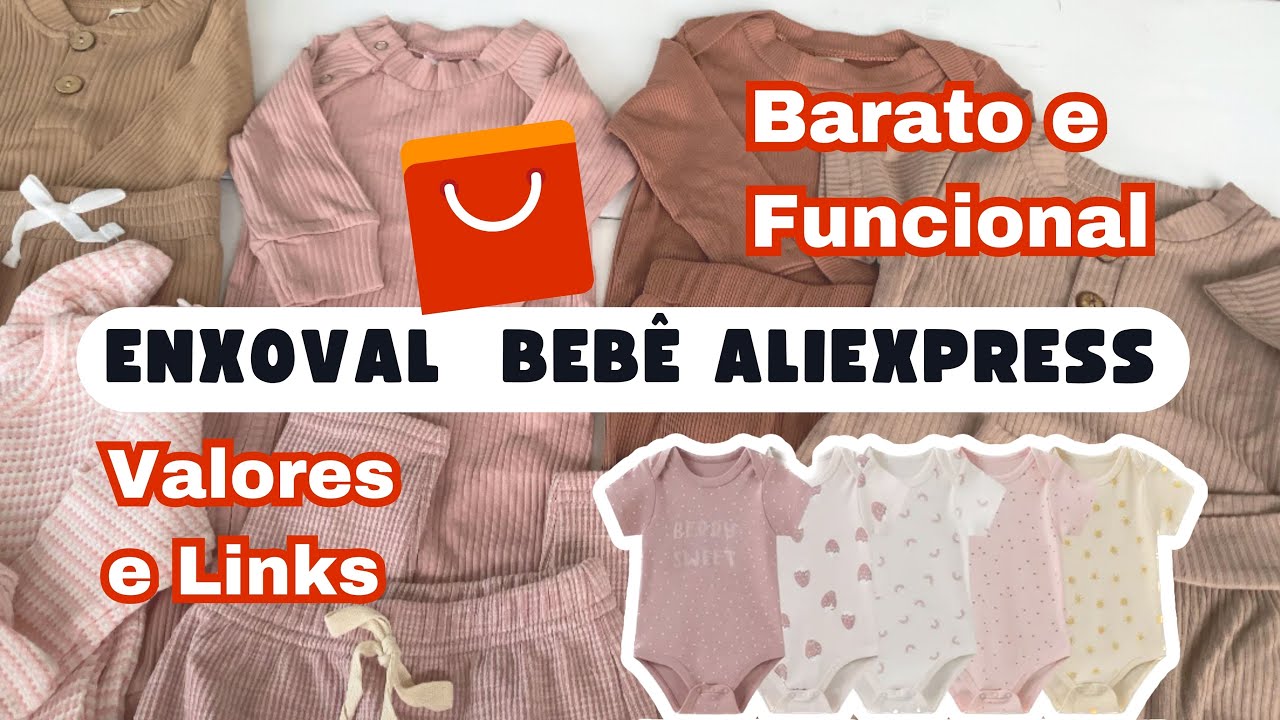 ENXOVAL DE BEBÊ NO ALIEXPRESS | CORES MINIMALISTAS: com preços e links. 