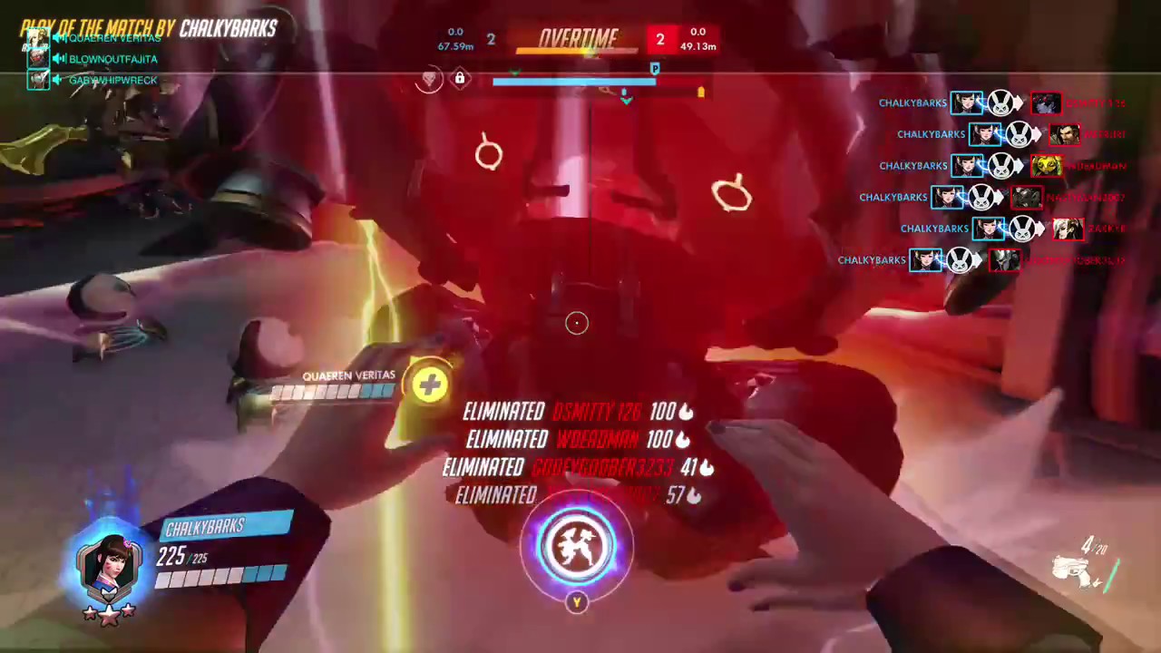 Overwatch Sextuple Kill - DVa