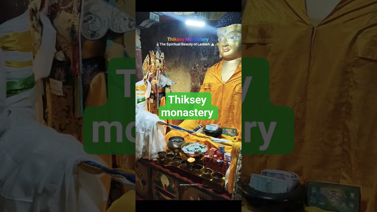 ✨ &ldquo;Exploring the spiritual beauty of Ladakh Thiksey Monastery.&rdquo; 🏔️🙏#thikseymonastery #ladakh #leh