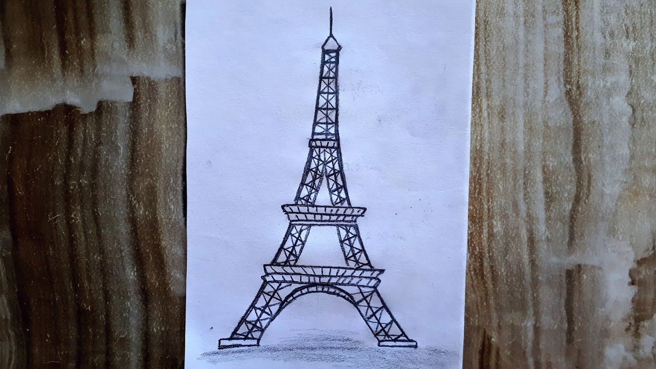 EIFFEL TOWER DRAWING 🗼/ HOW TO DRAW EIFFEL TOWER / EYFEL KULESİ NASIL ÇİZİLİR / EYFEL KULESİ ÇİZİMİ