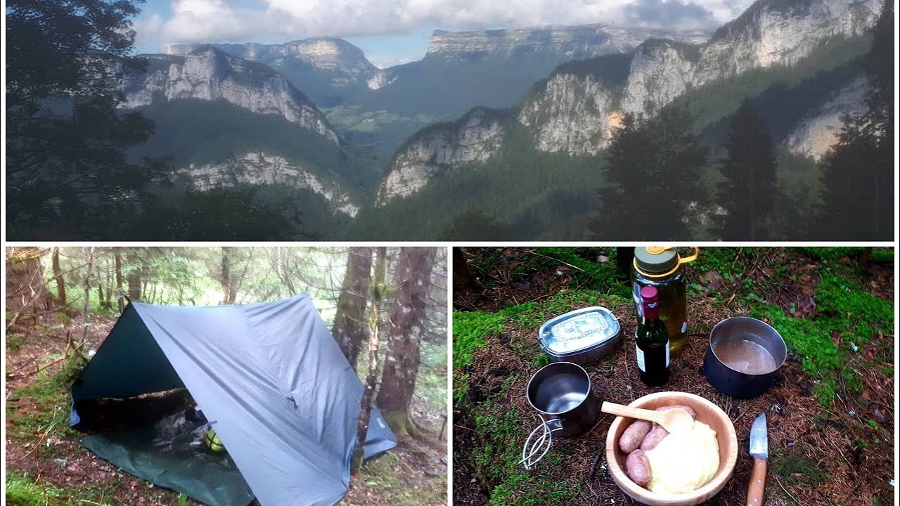 Bivouac solo au coeur de la foret