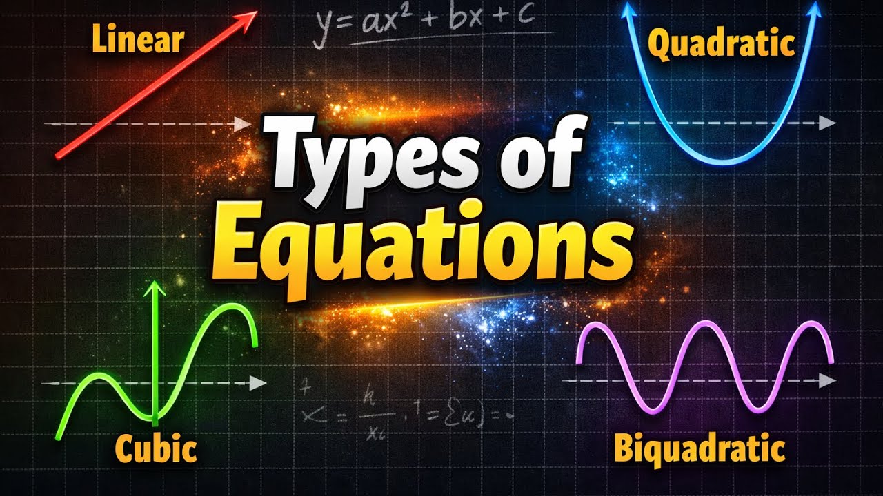 Types of Equations in Algebra | Learn from Zero| LearnEZ |