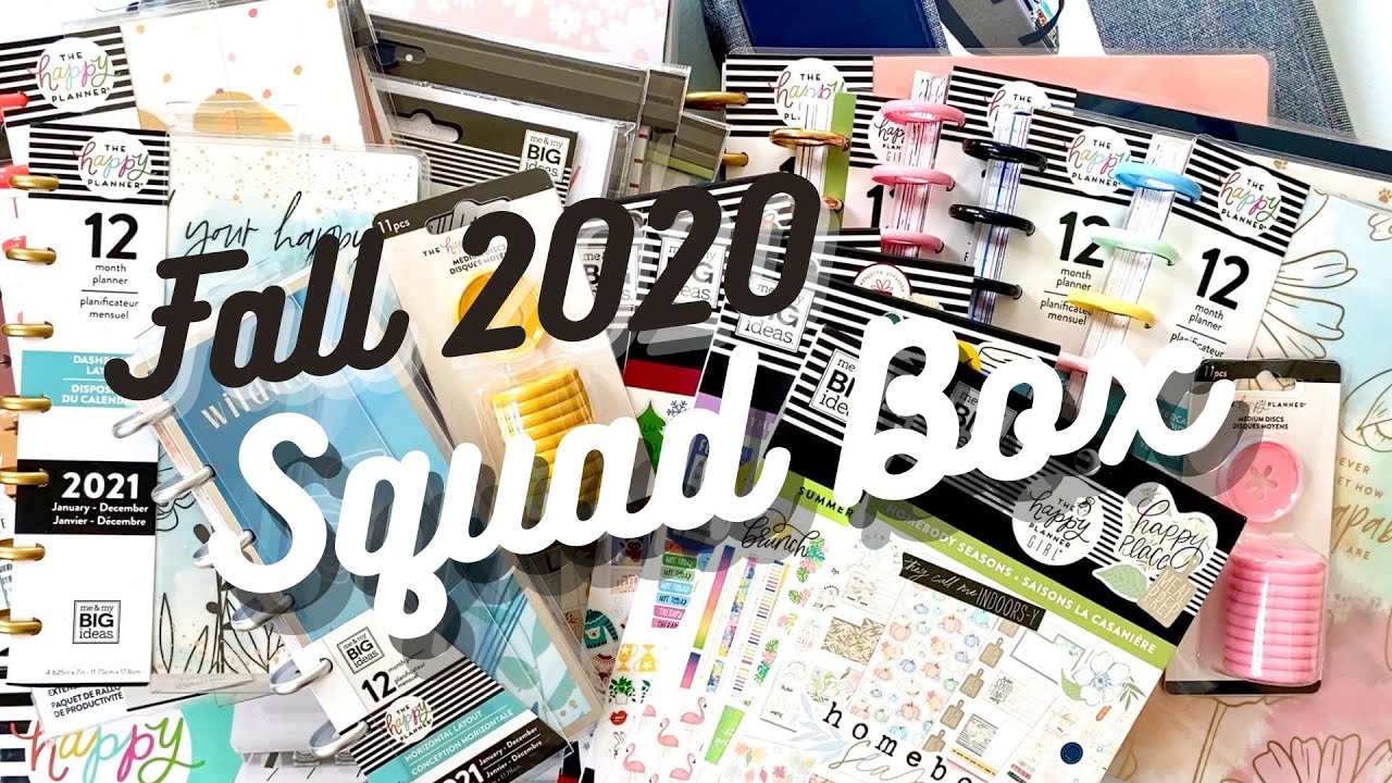 What I got in my SQUAD BOX - Happy Planner Fall 2020 Release