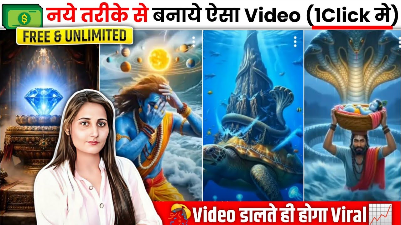 AI से ऐसा भक्ति वीडियो सिर्फ 2 मिनट में बनाए 🔥 | Best youtube channel ideas 2026 | @rubytechstar