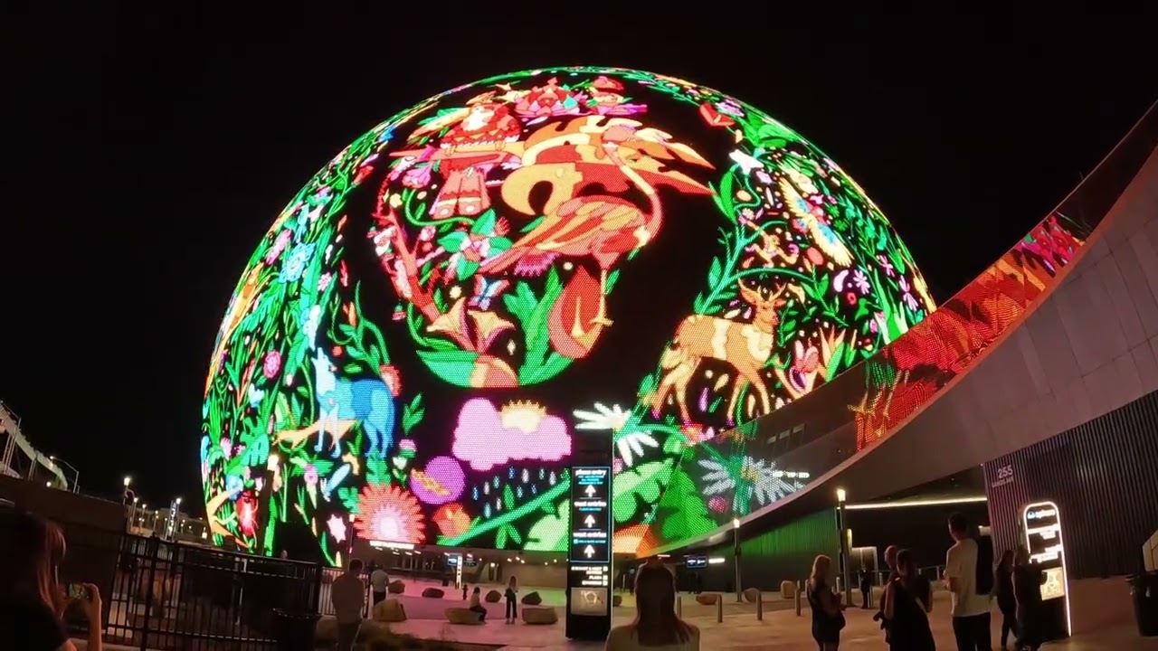 “La magia visual de la Sphere en Las Vegas 🎆”