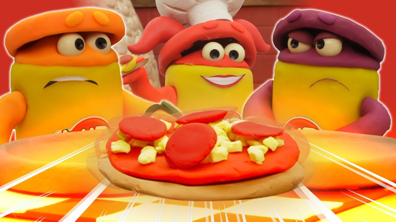 Play-Doh Pizza Topping Challenge 🍕 Kids Animation | The Play-Doh Show ⭐️