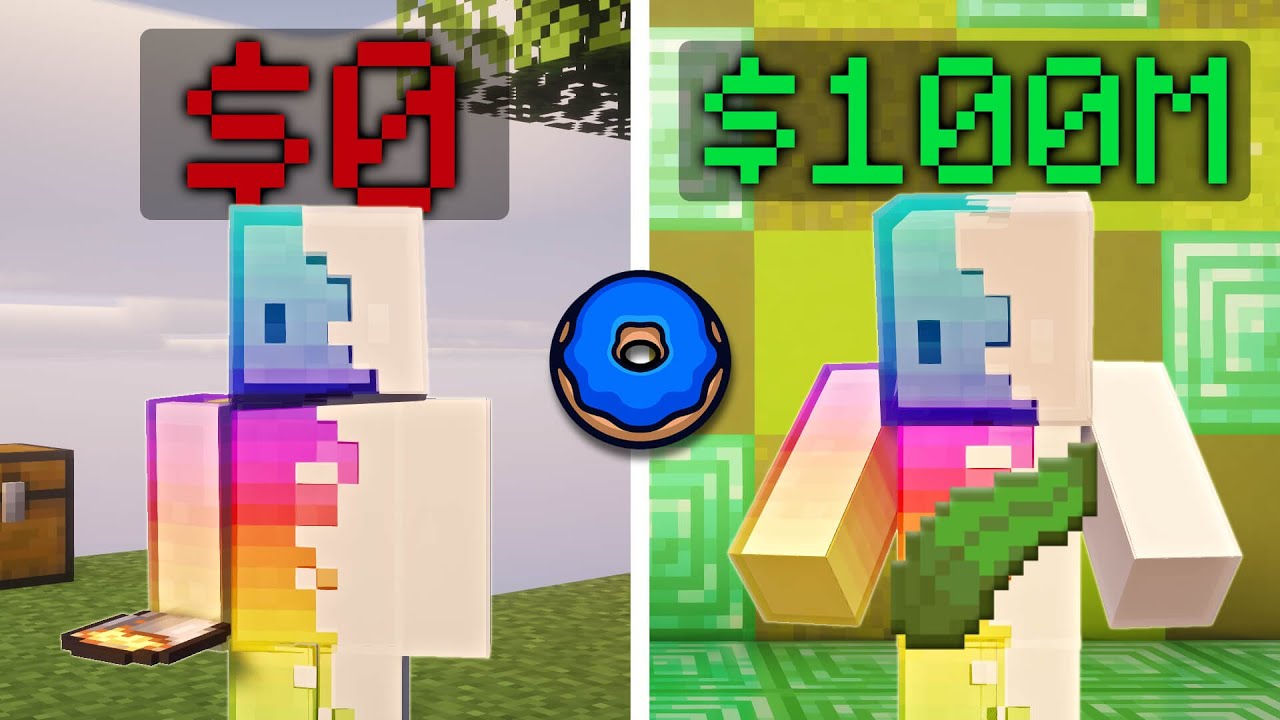 How I Made $100M Playing SkyBlock On The Donut SMP