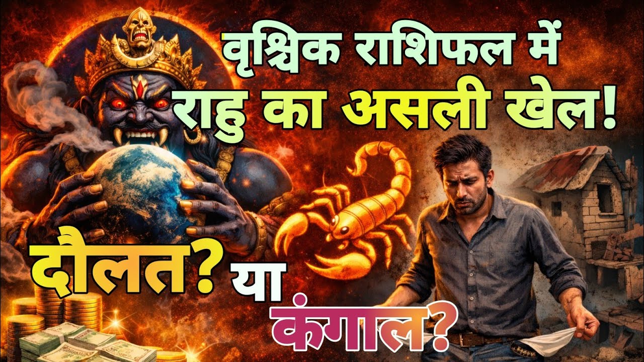वृश्चिक राशिफल में राहु का असली खेल:🤜 दौलत या कंगाल?/ Vrishchik Rashi/Rahu #youtube #vrischikarashi