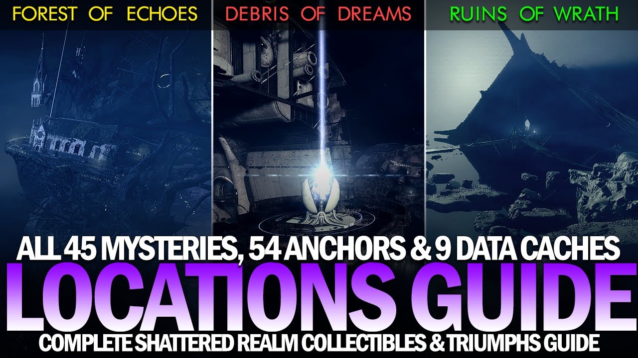 All 3 Shattered Realm Complete Location Guide - All 45 Mysteries, 54 Anchors & 9 Data Caches