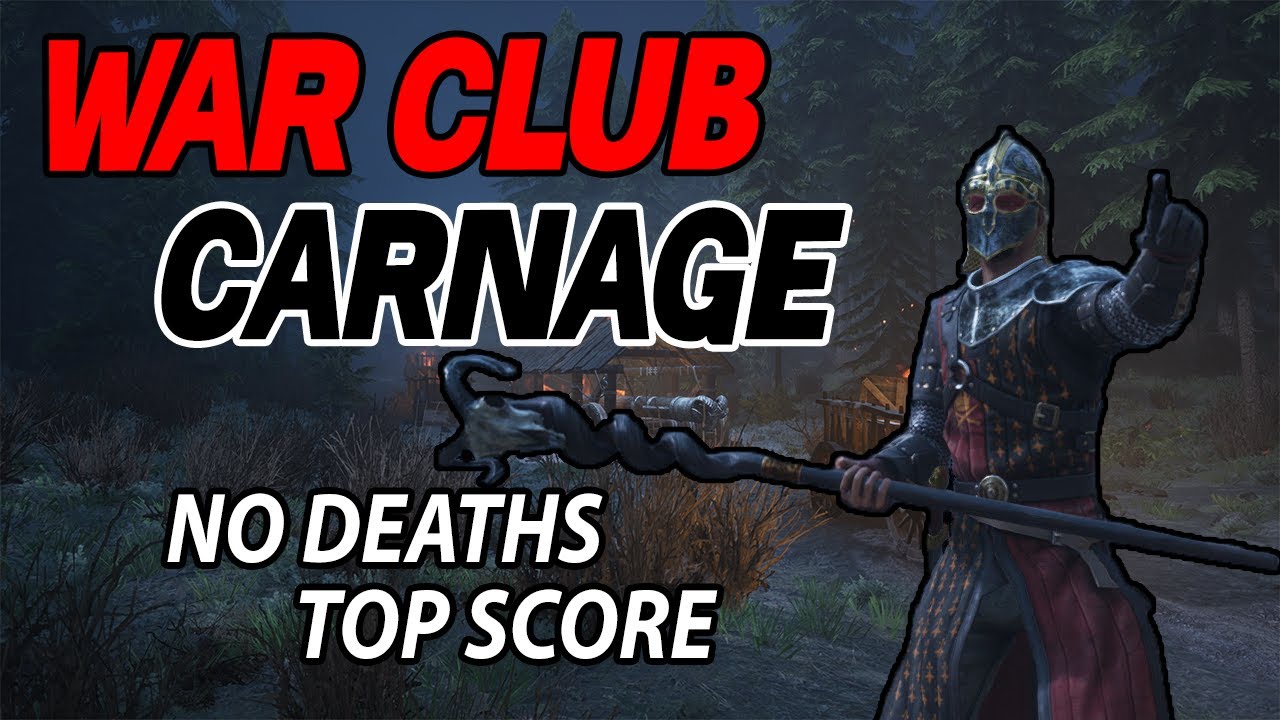 WAR CLUB CARNAGE | Chivalry 2 War Club Gameplay (First Person)