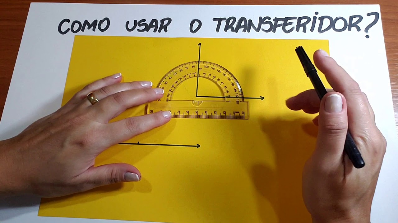 Como usar o transferidor.