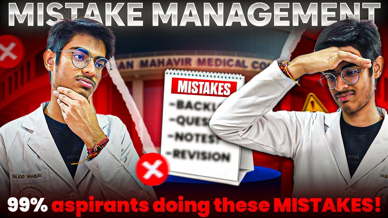 Mistake Notebook Management 📔🔥‼️NEET 2026 ‼️
