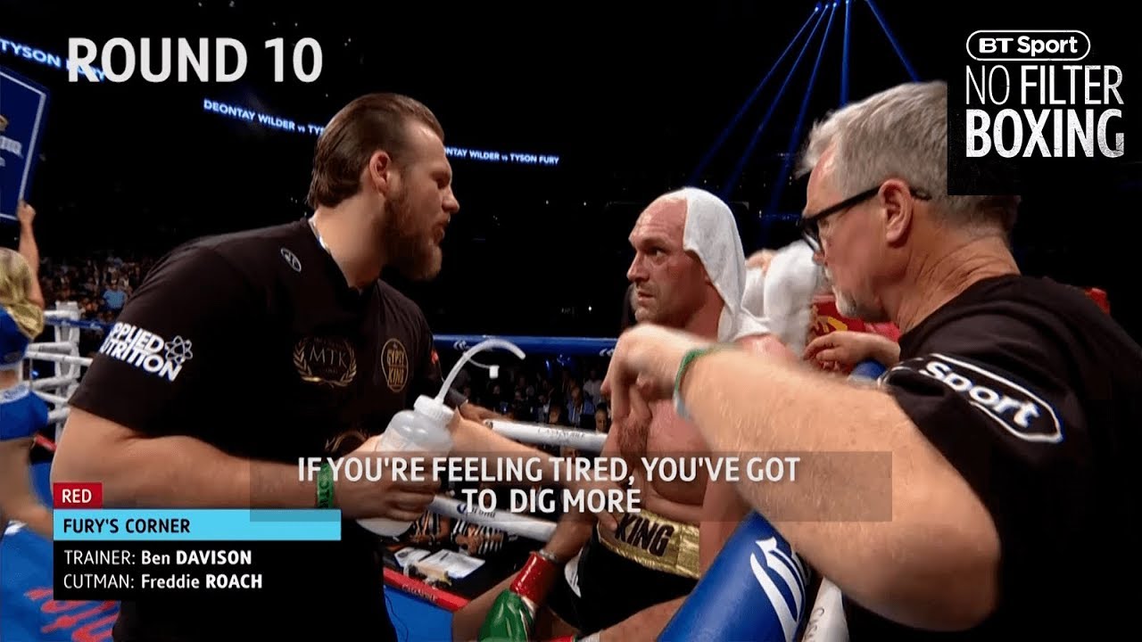 Corner cam: What Tyson Fury's trainer Ben Davison said to him between every round