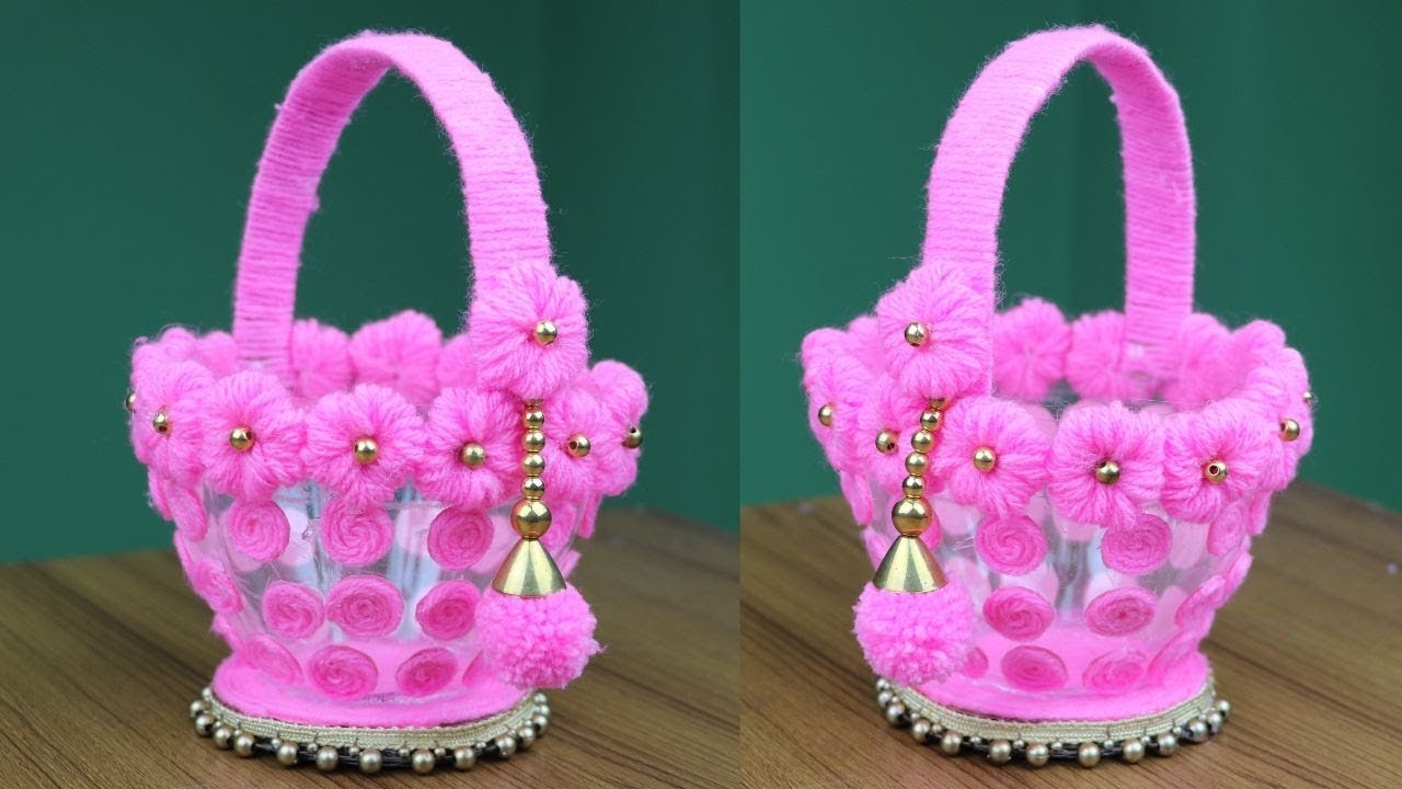 DIY Plastic Bottle Craft Ideas - Best reuse ideas - Best out of waste - Woolen Crafts For Home Decor