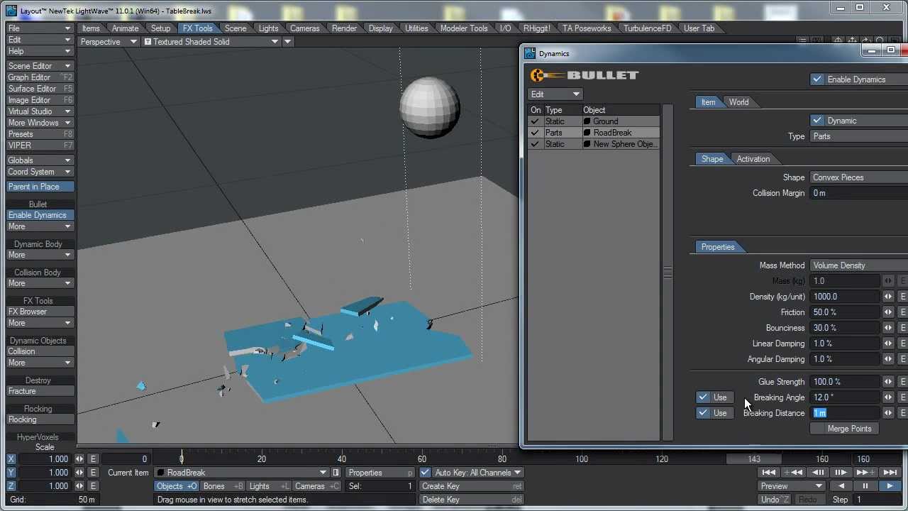 Lightwave 11 Bullet - Fun With Glue
