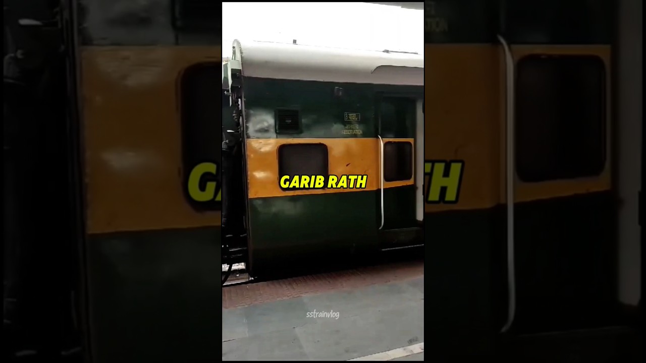Why is the rent of the third AC coach of Garib Rath Express so low? #train #indianrailways