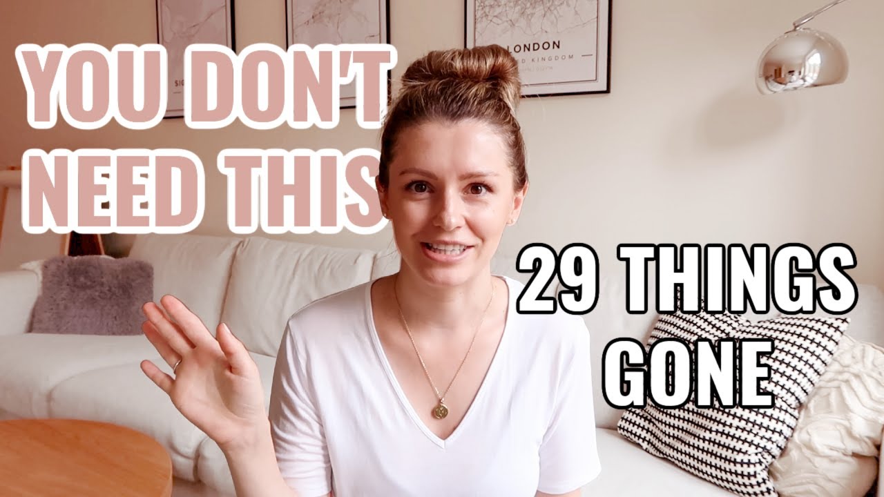 *gone* ✨  29 things I've decluttered recently | MESSY TO MINIMALIST | Extreme Declutter with Me UK