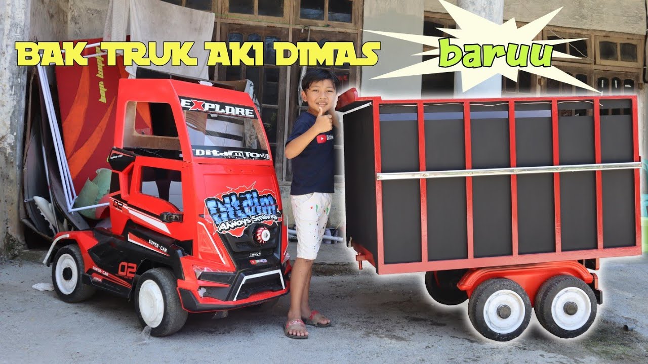 upgrade tampilan baru bak truk aki dimas, auto gagah
