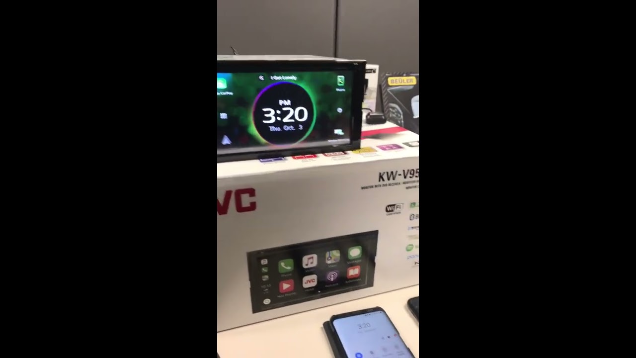 JVC KW-V950BW with Apple CarPlay and Android Wireless Mirroring || Car Audio