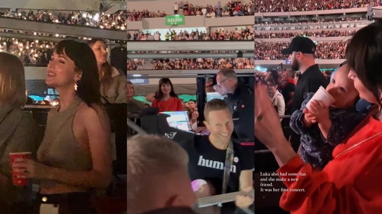 NEW!! DAKOTA JOHNSON with CHRIS MARTIN (Coldplay concert) in Buenos Aires, Argentina! 😍