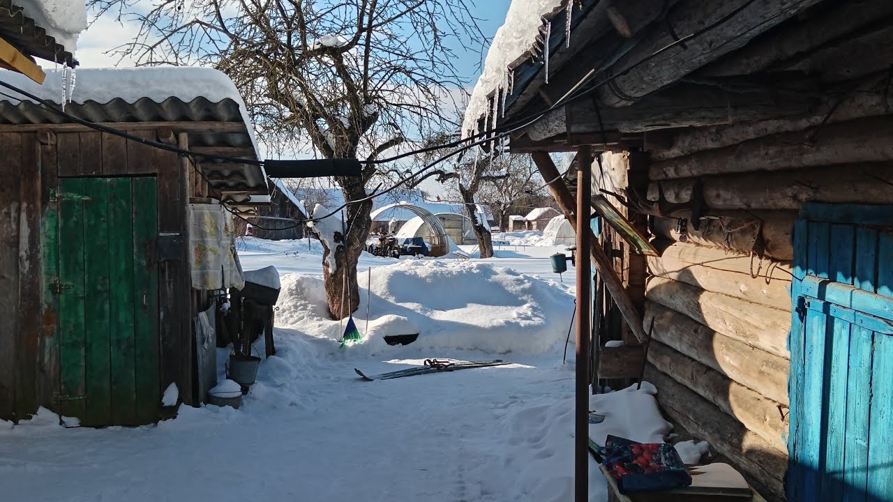 🏕️ 🙂 👆 БЕЛАРУСЬ ДЕРЕВЕНСКАЯ. ПЯТНИЦА. Зимние чудеса в Деревне на Браславских озёрах.Видзы Ловчинские