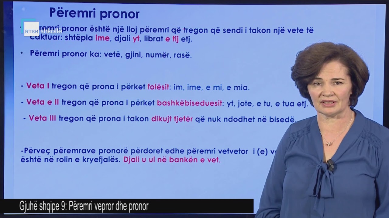 Gjuhë shqipe 9 - Përemri vepror dhe pronor