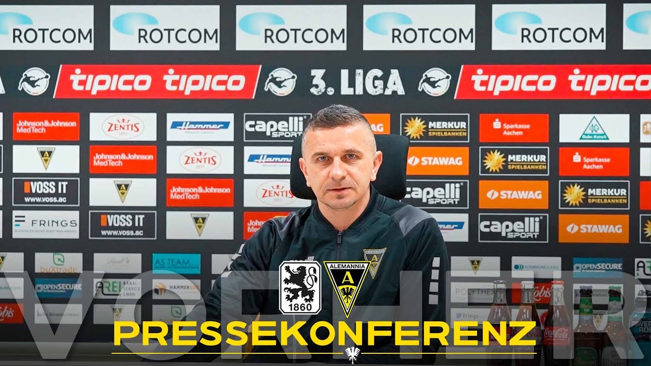 Pressekonferenz vor TSV 1860 München - Alemannia Aachen
