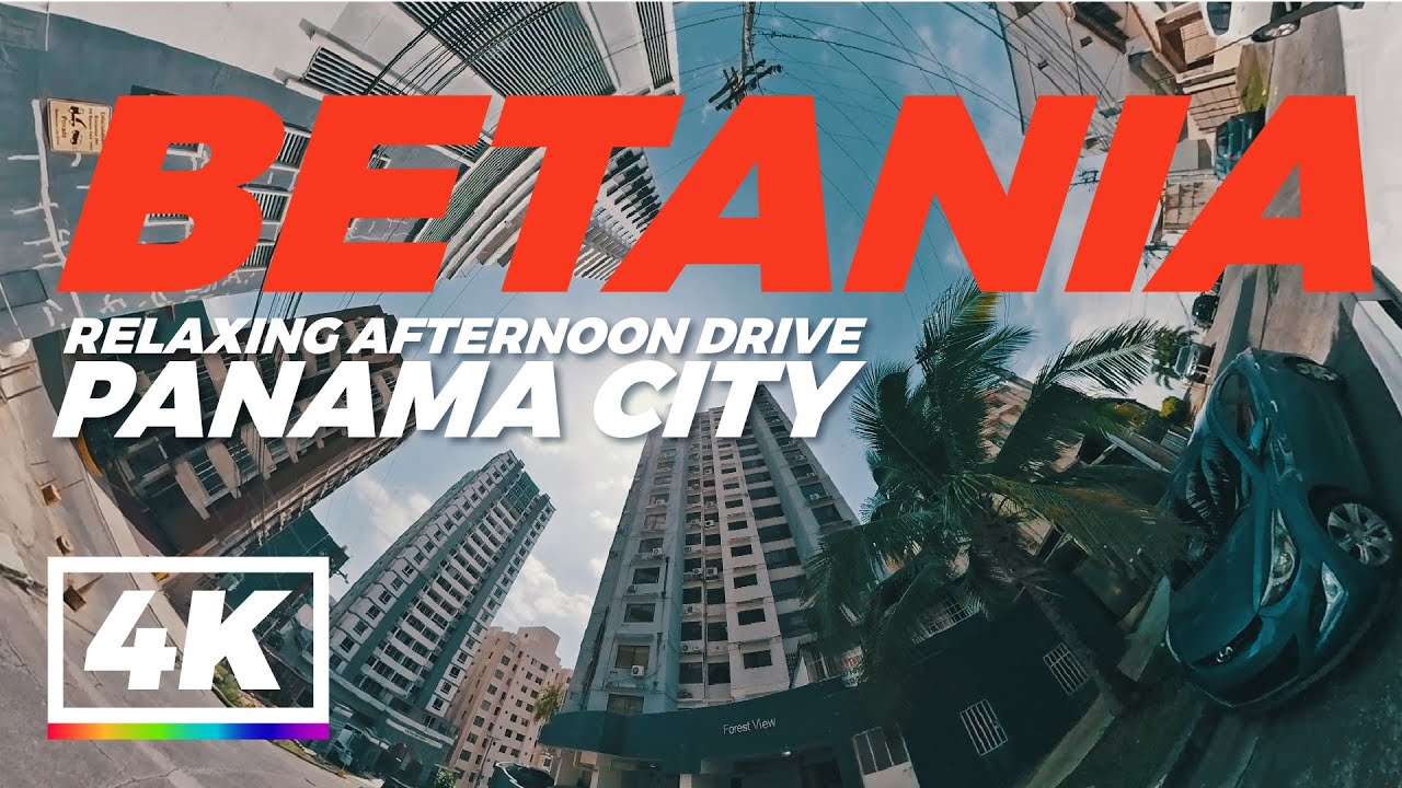 Driving around Betania, Panama City 4K