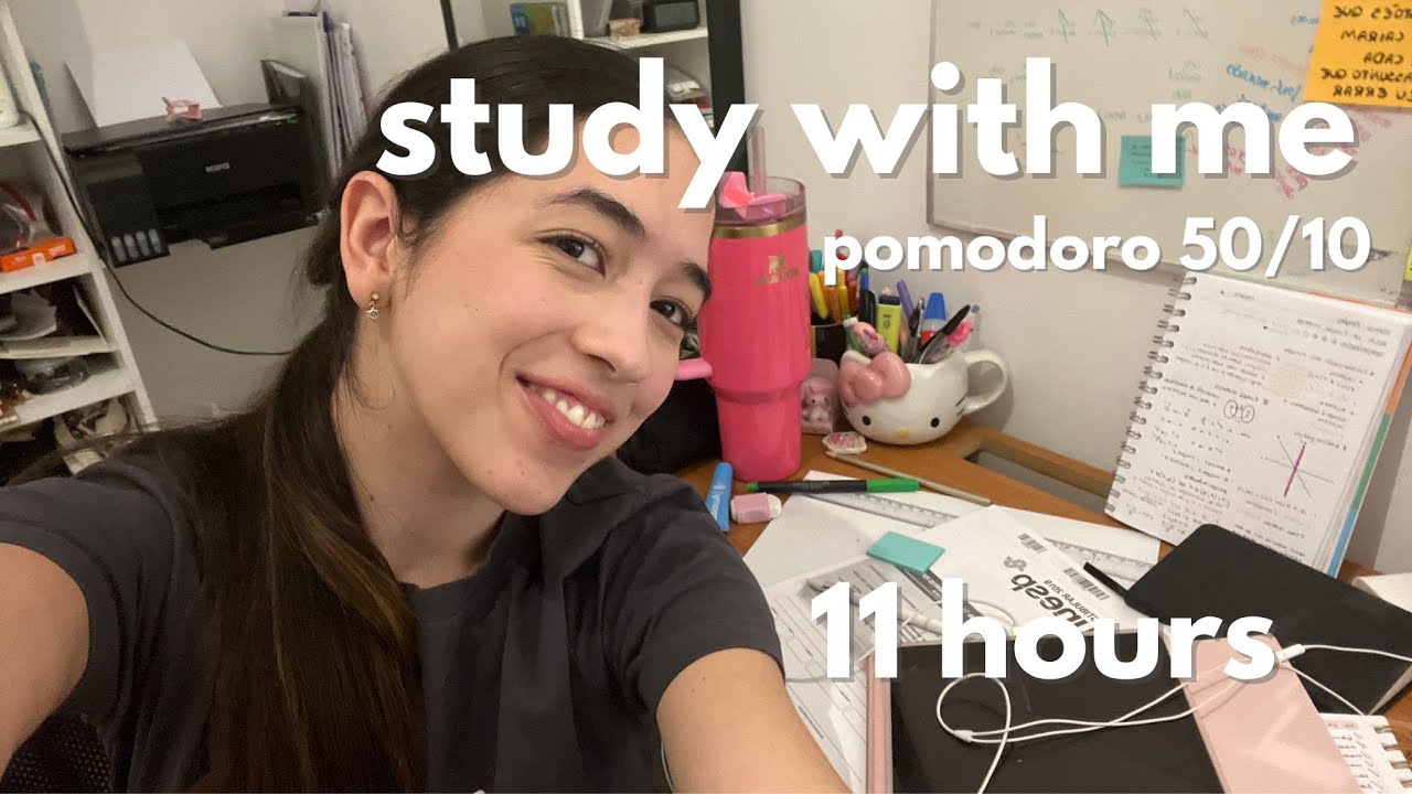 estude comigo I 11 horas, pomodoro