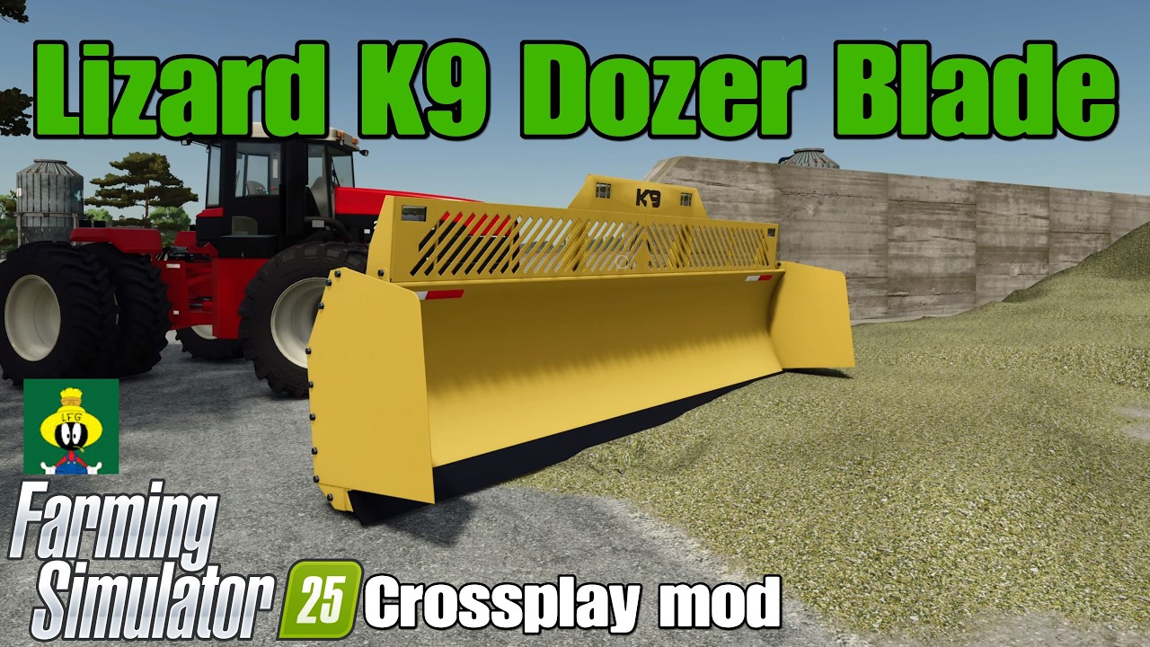 Мод на кроссплей для Lizard K9 Dozer Blade / FS25