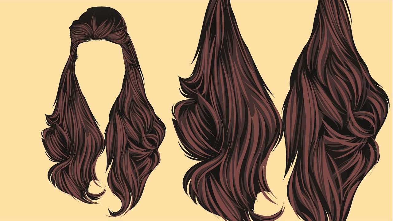 Vector Hair Adobe Illustrator