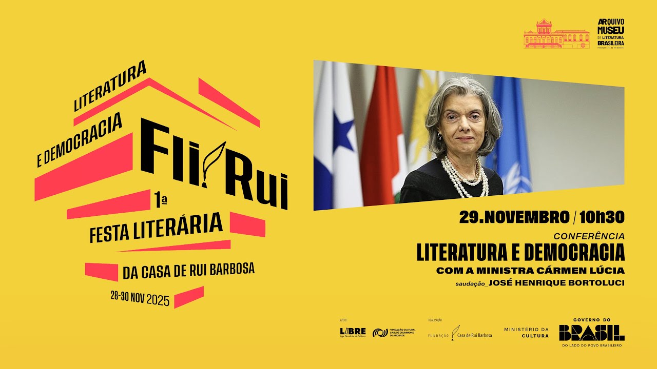 Confer&ecirc;ncia &ndash; Literatura e Democracia com a Ministra C&aacute;rmen L&uacute;cia
