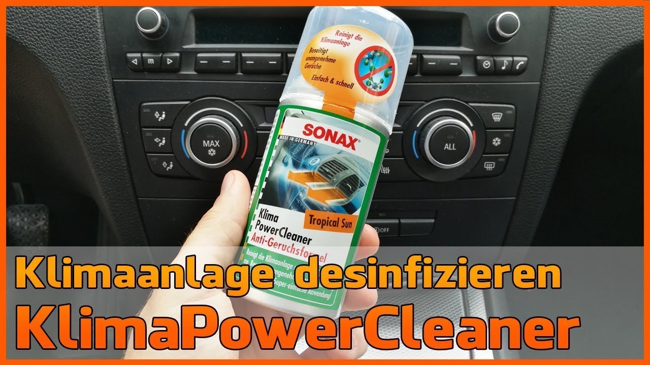 Klimaanlage desinfizieren mit Sonax KlimaPowerCleaner - Reiniger für Klimaanlage [Deutsch]