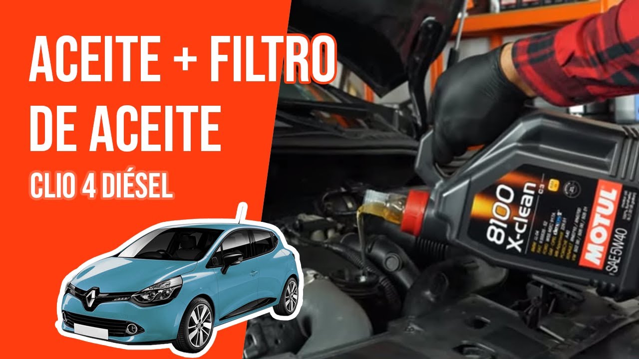 Cambio de aceite y de filtro de aceite Clio 4 1.5 dCi 🛢