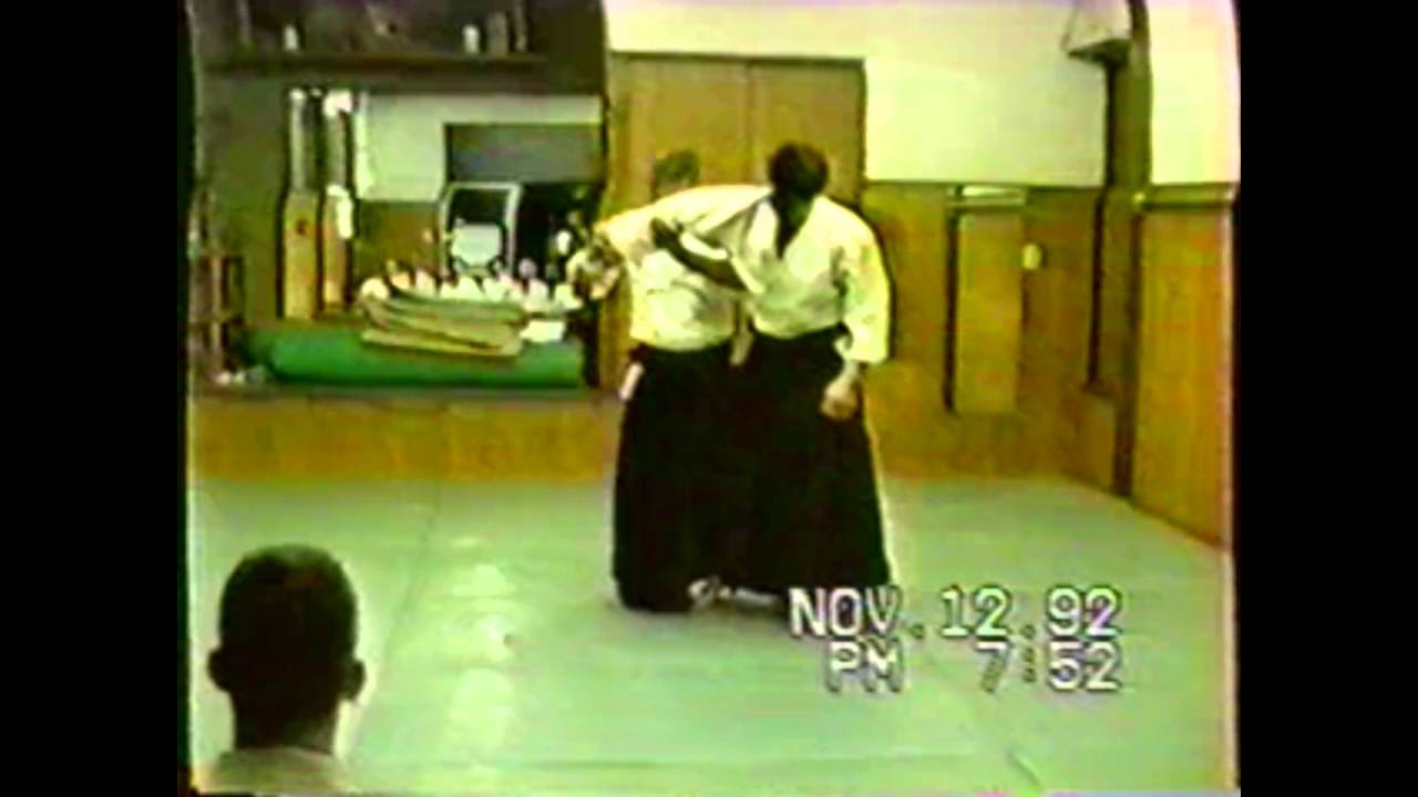 Nishio Sensei teaching Koshinage at Fukaya Dojo 11/12/92