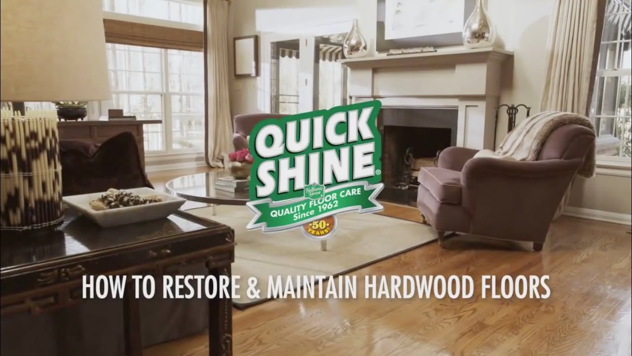Kaip atnaujinti parketą ar medines grindis su QUICK SHINE grindų atnaujinimo priemone