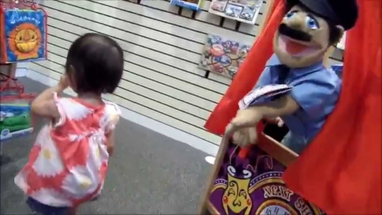 Melissa & Doug Store Tour -- Huge Kid's Toys Selection || Puppet Time Theater Show