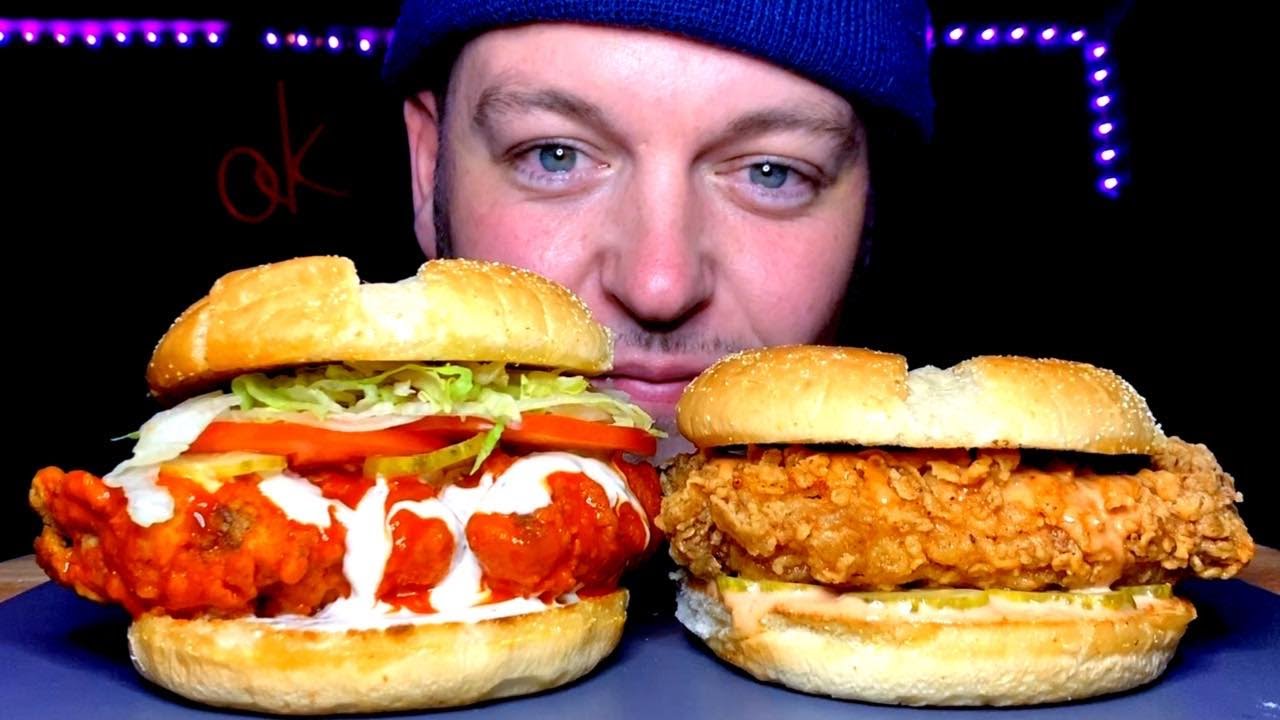 POPEYES CHICKEN SANDWICH COOKING BATTLE WITH #SAMTHECOOKINGGUY FOR XMAS GIVEAWAY.