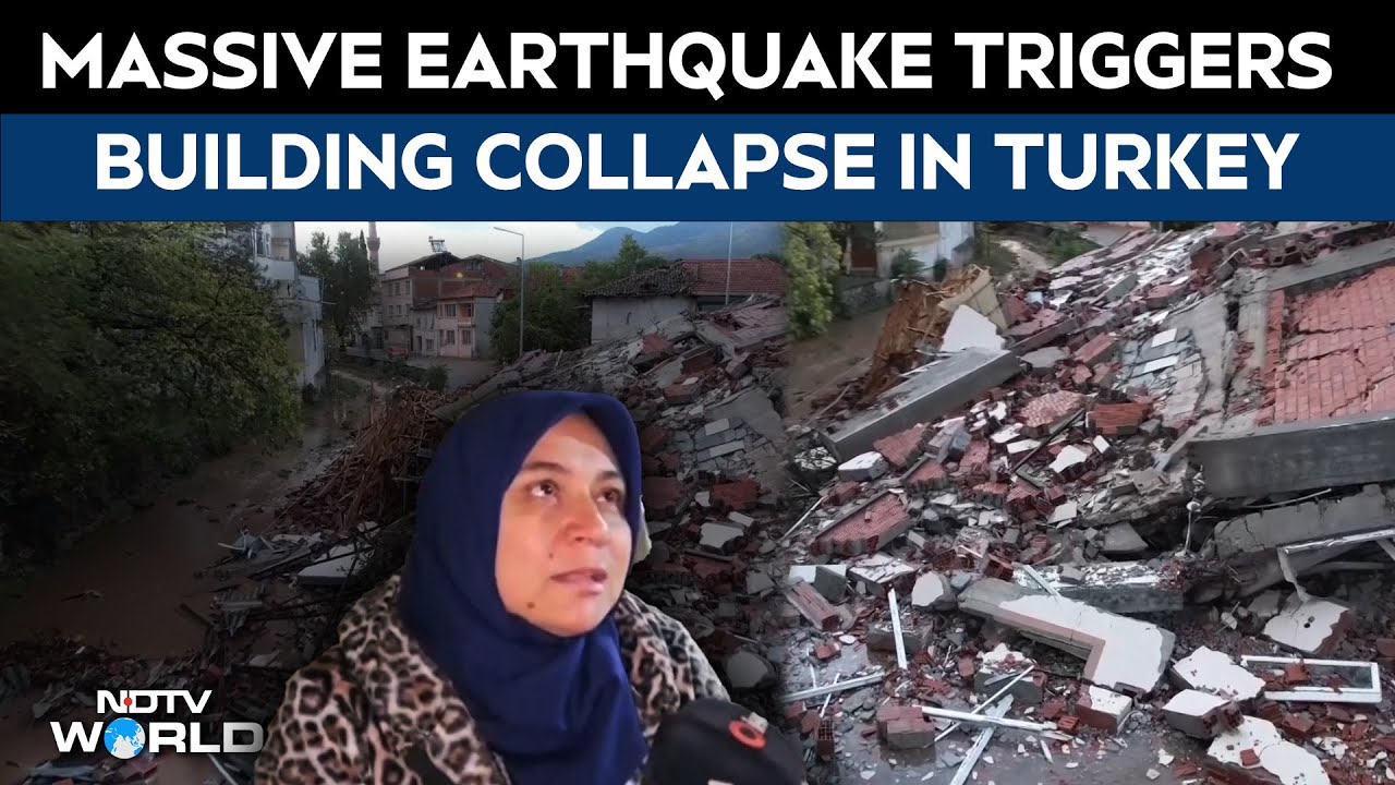 Turkey Earthquake | Buildings Collapse After Strong Earthquake Shook Western Turkey Late Monday