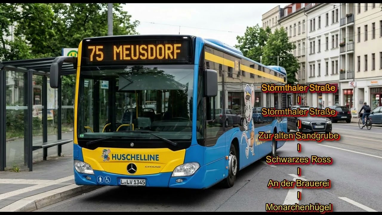 Bus Linie 75 (Leipzig) Störmthaler Straße nach Meusdorf