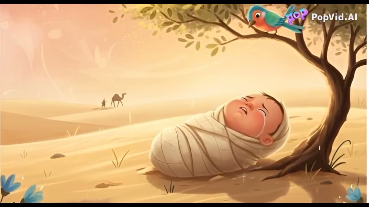 قصة رائعة لرضيع👶الذي مات أمه🧕 في الصحراء وتركته وحيدا ولكن الله حفصه 🤲🤲🤲🤲