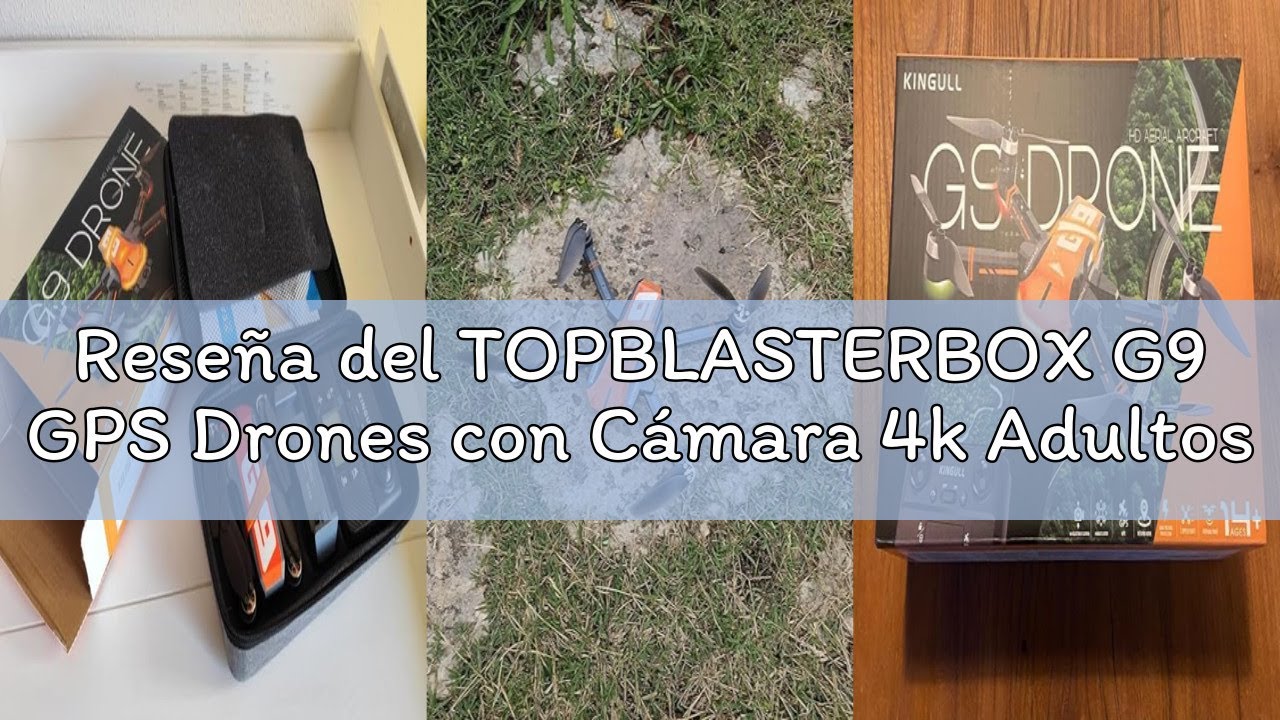 Reseña del TOPBLASTERBOX G9 GPS Drones con Cámara 4k Adultos Profesional, RC Dron con Motor sin Esco