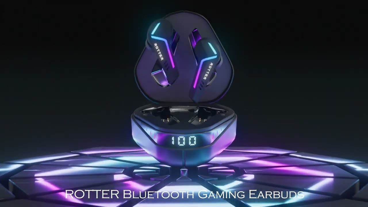 ROTTER Wireless Bluetooth Gaming Earbuds