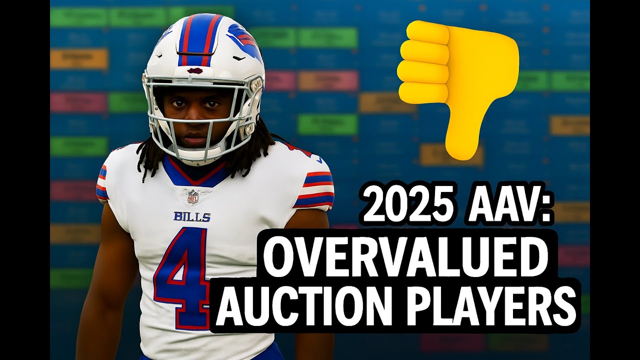 OVERPRICED Players in Your Fantasy Football Auction Draft