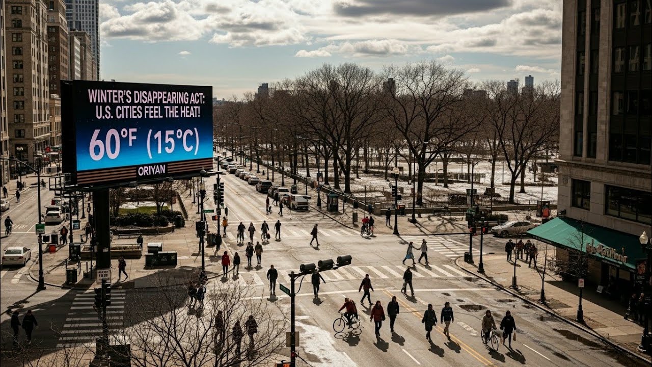 Winter's Disappearing Act: U.S. Cities Feel the Heat!